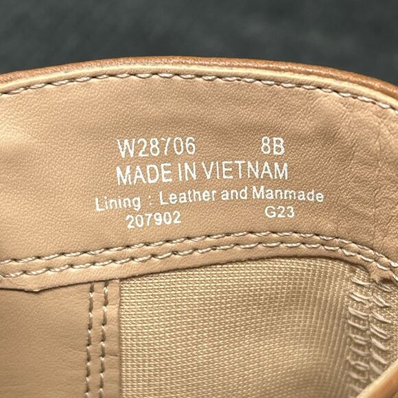 Cole Haan Zerogrand City Wedge Side Zip Ankle Boots Brown Leather Women’s 8 B - Picture 8 of 8